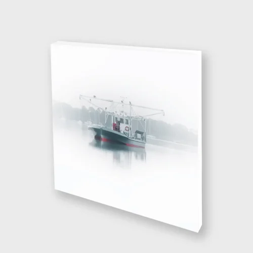 photo d’art sur forex bateau de pêche brume édition limitée