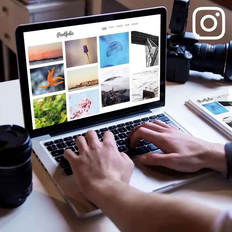 Photographe consultant portfolio en ligne Instagram réseaux sociaux