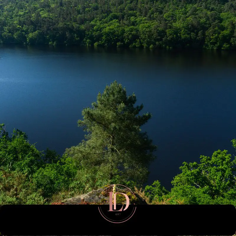 Lake Guerlédan Quénécan forest Brittany