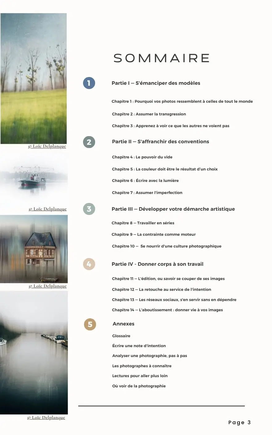 Extrait du guide Devenir photographe d'art Extrait gratuit à télécharger du guide Devenir photographe d'art de Loïc Delplanque